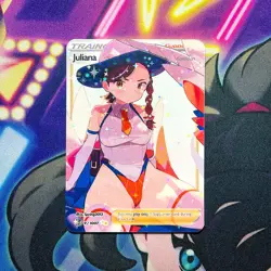Juliana Full Art Pokemon Goddess Story Custom Trading Card Anime Waifu Holofoil - Image 4