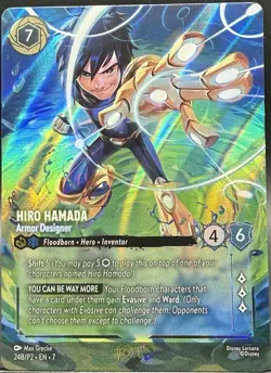 Hiro Hamada Armor Designer (Store Championship) Disney Lorcana Promo Cards Holo - Image 1