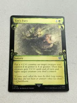 Ent's Fury (Showcase Scrolls) FOIL #615 - Lord of the Rings LTR MTG - NM - Image 3