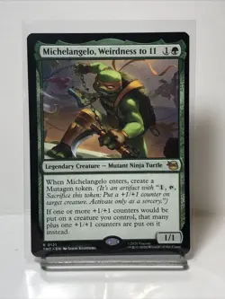 Michelangelo, Weirdness to 11 (Non-foil) Teenage Mutant Ninja Turtles 0121 R MTG - Image 1