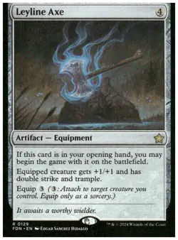 Foundations #129 Leyline Axe - Image 1