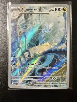 Pokemon TCG Dragonair Scarlet & Violet 151 Illustration Rare Holo Card 181/165 - Image 1