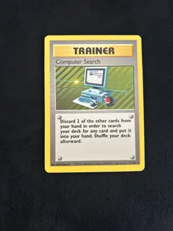 Computer Search 071/102 Base Set Regular Pokemon TCG - MP - Image 1
