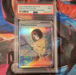2023 Pokemon Erika's Invitation Holo 203/165 Scarlet & Violet 151 SIR PSA 9 - Image 1