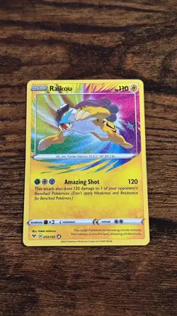 Pokemon Vivid Voltage 2020 Raikou 050/185 Amazing Rare Holo English - Image 1