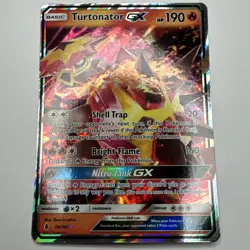 Turtonator GX 18/145 Ultra Rare Full Art Holo Sm-Guardians Rising Pokemon TCG - Image 1