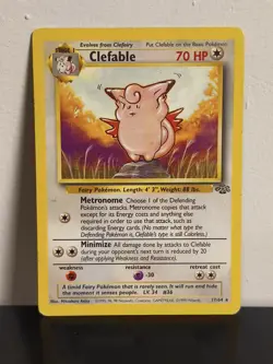 Clefable 17/64 Jungle Rare Regular 1999 Wizards English Pokemon TCG HP - Image 1