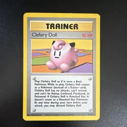 Pokemon Clefairy Doll Trainer Rare Base Set 70/102 Wizards 1999 - English - Image 1