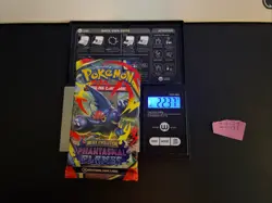 22.37g VERY HEAVY Phantasmal Flames Pokemon Sealed Booster Pack New SIR/HRU - Image 1