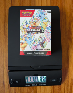 Pokemon TCG Prismatic Evolutions Booster Bundle Sealed 162g HEAVY - GOD PACKU 🤔 - Image 1