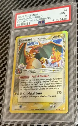 2006 Pokemon EX Crystal Guardians # 4 Charizard Holo PSA 9 MINT! Trusted Seller! - Image 3
