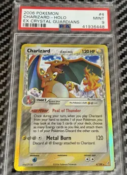 2006 Pokemon EX Crystal Guardians # 4 Charizard Holo PSA 9 MINT! Trusted Seller! - Image 4