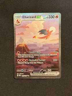 Pokemon TCG Charizard EX 199/165 Scarlet & Violet 151 English NM Condition - Image 1