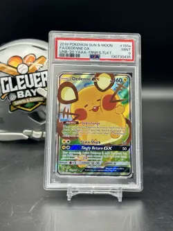 Dedenne GX #195a Pokemon SM Unbroken Bonds English 2019 PSA 9 (CBMH) - Image 1