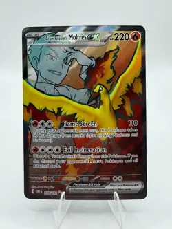 Pokemon Destined Rivals #208/182 Team Rocket's Moltres ex - Image 1