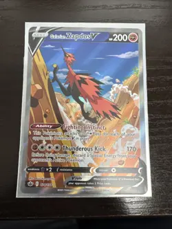 Pokemon TCG Galarian Zapdos V Alternate Full Art Chilling Reign 174/198 - Image 2