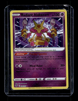 Pokemon Radiant Alakazam 059/195 Swsh12: Sword & Shield - Silver Tempest Holo - Image 1