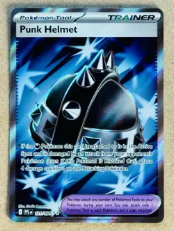 POKEMON TCG PHANTASMAL FLAMES PUNK HELMET TRAINER HOLO 121/094 NM+ - Image 1