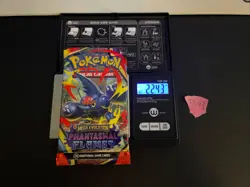 22.43g VERY HEAVY Phantasmal Flames Pokemon Sealed Booster Pack New SIR/HRU - Image 1