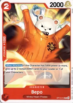 Bepo C The Azure Sea's Seven OP14-012 One Piece TCG - Image 1