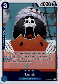 Brook R A Fist of Divine Speed OP11-056 One Piece TCG - Image 1