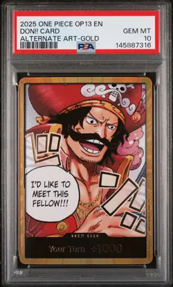 Don!! Card One Piece Op13-Carrying On His Will 2025 PSA 10 - Image 1