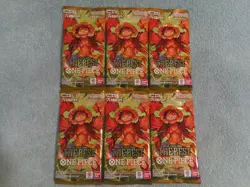 Lot of 6 - BANDAI ONE PIECE Booster Packs PRB-01 THE BEST Japanese - New Sealed - Image 1