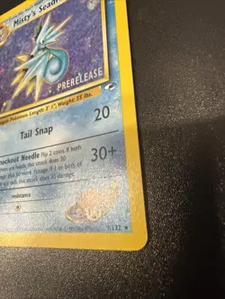 Prerelease Misty's Seadra 9/132 Gym Heroes Holo Rare Vintage Pokemon Card - NM - Image 3
