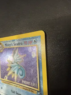 Prerelease Misty's Seadra 9/132 Gym Heroes Holo Rare Vintage Pokemon Card - NM - Image 4