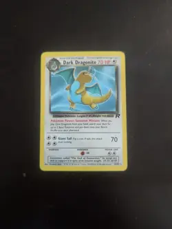 Pokemon TCG Dark Dragonite Non-Holo Rare Card 22/82 - Image 2