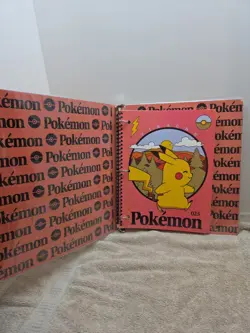 Pokemon Pikachu Trading Cards 3-Ring Licensed Vinyl Binder, 1.5” + Notebook - Image 3