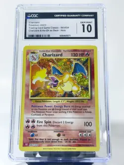 2023 Charizard 003/034 Pokemon Trading Card Game Classic HOLO GEM MINT CGC 10 - Image 1