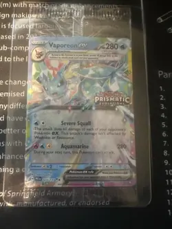 Vaporeon ex 023/131 SEALED Prismatic Evolutions Stamped Promo Pokemon Card TCG - Image 3