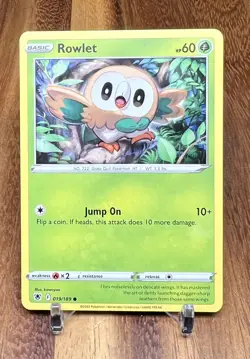 Rowlet 019/189 Non Holo SWSH Astral Radiance Pokemon Card NM - Image 1
