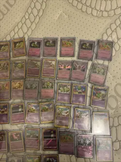 Pokemon TCG Natu Xatu Card Lot 57 Unique Cards all Different, Holos Reverse Non - Image 3