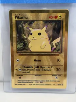 Pikachu - (Celebrations Metal Card) 058/102 Miscellaneous Cards & Products Holo - Image 1