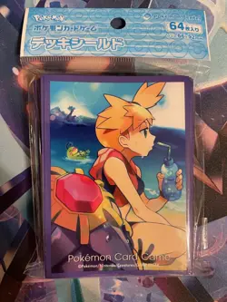 Pokemon Center Japan Gym Leader Misty and Starmie Card Sleeves 64 Count - Image 1