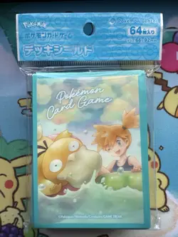 Pokemon Center Japan Destined Rivals Misty’s Psyduck Card sleeves 64 Count - Image 1
