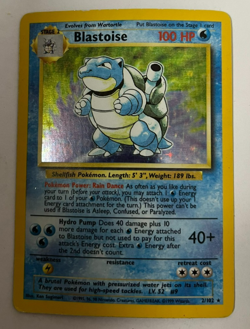 1999 Pokemon Base Set Blastoise Holo # 002/102 Card Has Issues, See Images HP - Image 1