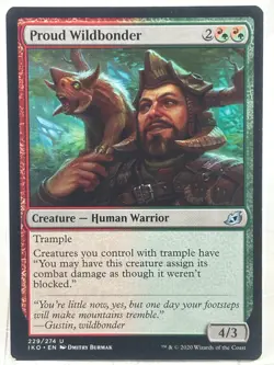 Proud Wildbonder NM* Ikoria ENGLISH 229/274 mtg -UnltdCards - Image 1