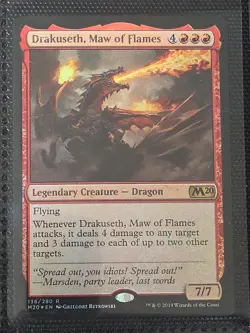 Drakuseth, Maw of Flames FOIL X1 M20 MTG Core Set 2020 - Image 1