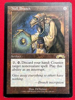 MTG 1X Null Brooch X1 Exodus Magic - MP - Image 1