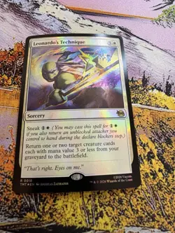 Leonardo's Technique - Foil Teenage Mutant Ninja Turtles MTG - Image 1