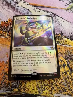 Leonardo's Technique - Foil Teenage Mutant Ninja Turtles MTG - Image 4