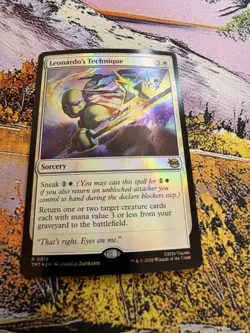 Leonardo's Technique - Foil Teenage Mutant Ninja Turtles MTG - Image 5
