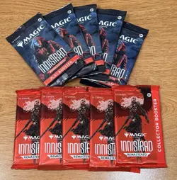 LOT 5 Play Booster 5 Collector Magic the Gathering MTG Innistrad Remastered Pack - Image 1