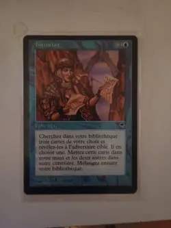 MTG Intuition Tempest TMP VF FR NM Rare Reserved List Old Frame Commander - Image 1