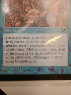 MTG Intuition Tempest TMP VF FR NM Rare Reserved List Old Frame Commander - Image 2