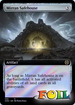 Mirran Safehouse (Extended Art) 395 MTG Phyrexia: All Will Be One Rare NP Foil - Image 1