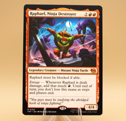 Raphael, Ninja Destroyer | 102 | Mythic | Regular | TMNT | MTG - Image 1